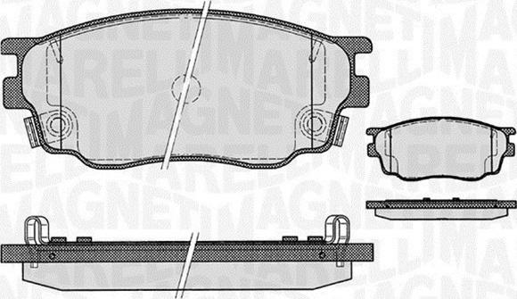 Magneti Marelli 363916060465 - Комплект спирачно феродо, дискови спирачки vvparts.bg