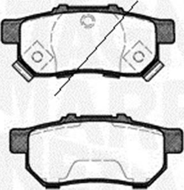 Magneti Marelli 363916060460 - Комплект спирачно феродо, дискови спирачки vvparts.bg