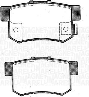 Magneti Marelli 363916060461 - Комплект спирачно феродо, дискови спирачки vvparts.bg