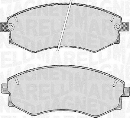 Magneti Marelli 363916060468 - Комплект спирачно феродо, дискови спирачки vvparts.bg