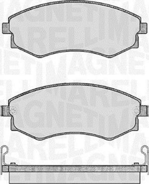 Magneti Marelli 363916060467 - Комплект спирачно феродо, дискови спирачки vvparts.bg