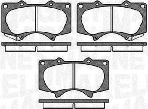 Magneti Marelli 363916060409 - Комплект спирачно феродо, дискови спирачки vvparts.bg