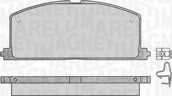 Magneti Marelli 363916060405 - Комплект спирачно феродо, дискови спирачки vvparts.bg