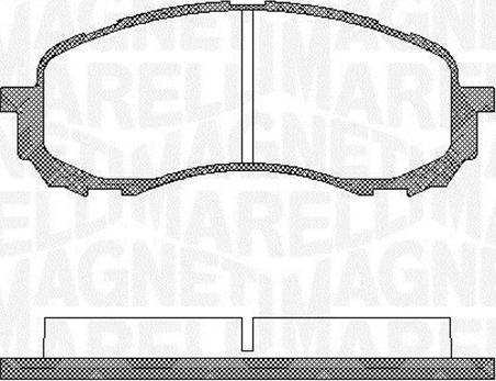 Magneti Marelli 363916060400 - Комплект спирачно феродо, дискови спирачки vvparts.bg