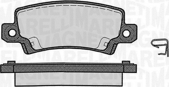 Magneti Marelli 363916060407 - Комплект спирачно феродо, дискови спирачки vvparts.bg