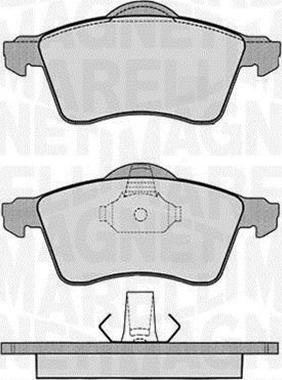 Magneti Marelli 363916060418 - Комплект спирачно феродо, дискови спирачки vvparts.bg