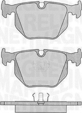 Magneti Marelli 363916060485 - Комплект спирачно феродо, дискови спирачки vvparts.bg