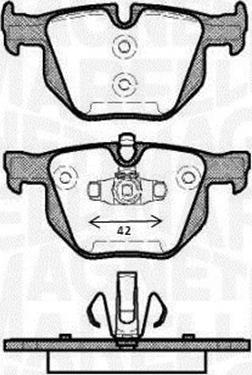 Magneti Marelli 363916060486 - Комплект спирачно феродо, дискови спирачки vvparts.bg