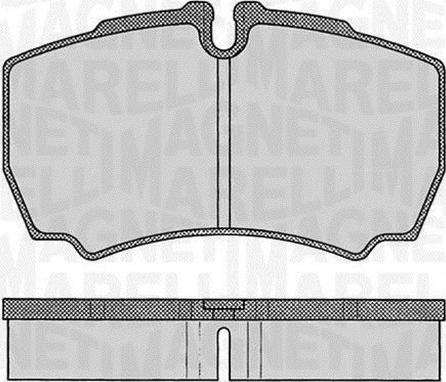 Magneti Marelli 363916060434 - Комплект спирачно феродо, дискови спирачки vvparts.bg