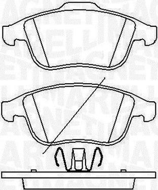 Magneti Marelli 363916060429 - Комплект спирачно феродо, дискови спирачки vvparts.bg