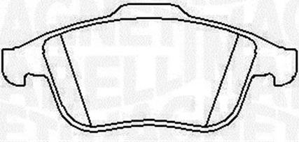 Magneti Marelli 363916060426 - Комплект спирачно феродо, дискови спирачки vvparts.bg