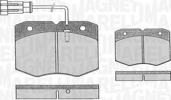 Magneti Marelli 363916060476 - Комплект спирачно феродо, дискови спирачки vvparts.bg