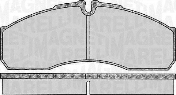 Magneti Marelli 363916060477 - Комплект спирачно феродо, дискови спирачки vvparts.bg