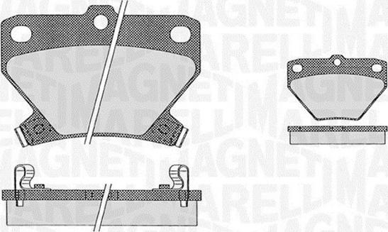 Magneti Marelli 363916060593 - Комплект спирачно феродо, дискови спирачки vvparts.bg