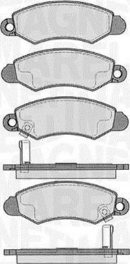 Magneti Marelli 363916060549 - Комплект спирачно феродо, дискови спирачки vvparts.bg