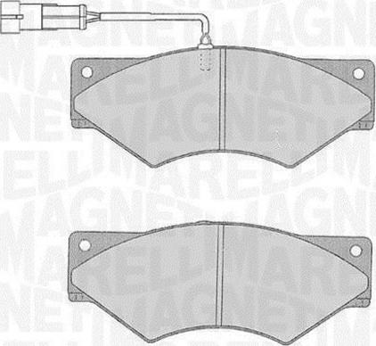 Magneti Marelli 363916060546 - Комплект спирачно феродо, дискови спирачки vvparts.bg