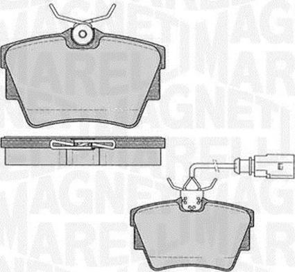 Magneti Marelli 363916060541 - Комплект спирачно феродо, дискови спирачки vvparts.bg