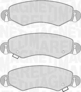 Magneti Marelli 363916060548 - Комплект спирачно феродо, дискови спирачки vvparts.bg