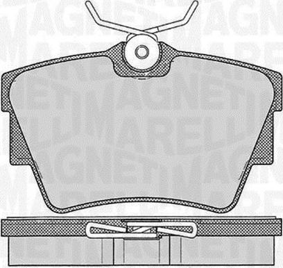 Magneti Marelli 363916060542 - Комплект спирачно феродо, дискови спирачки vvparts.bg