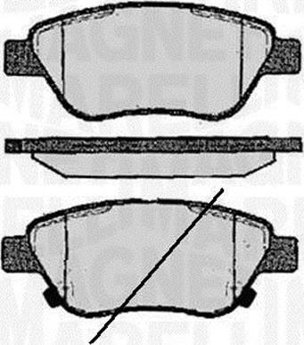 Magneti Marelli 363916060559 - Комплект спирачно феродо, дискови спирачки vvparts.bg