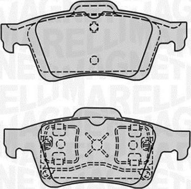 Magneti Marelli 363916060569 - Комплект спирачно феродо, дискови спирачки vvparts.bg