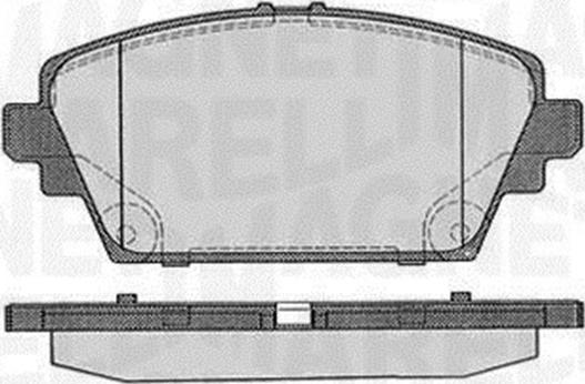 Magneti Marelli 363916060566 - Комплект спирачно феродо, дискови спирачки vvparts.bg