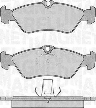 Magneti Marelli 363916060505 - Комплект спирачно феродо, дискови спирачки vvparts.bg