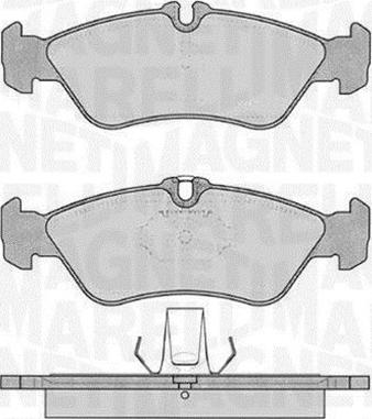 Magneti Marelli 363916060506 - Комплект спирачно феродо, дискови спирачки vvparts.bg