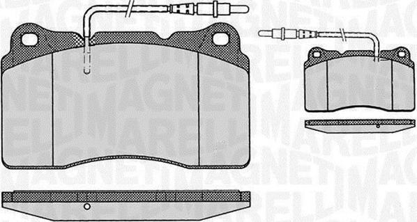 Magneti Marelli 363916060500 - Комплект спирачно феродо, дискови спирачки vvparts.bg