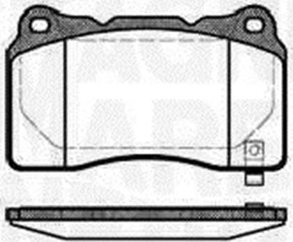 Magneti Marelli 363916060502 - Комплект спирачно феродо, дискови спирачки vvparts.bg