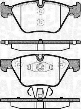 Magneti Marelli 363916060507 - Комплект спирачно феродо, дискови спирачки vvparts.bg