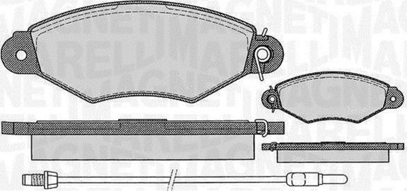 Magneti Marelli 363916060514 - Комплект спирачно феродо, дискови спирачки vvparts.bg