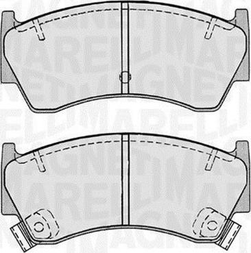 Magneti Marelli 363916060518 - Комплект спирачно феродо, дискови спирачки vvparts.bg