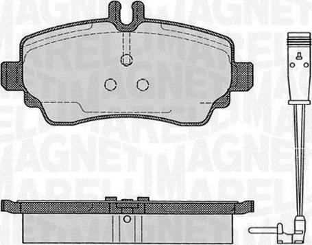 Magneti Marelli 363916060517 - Комплект спирачно феродо, дискови спирачки vvparts.bg