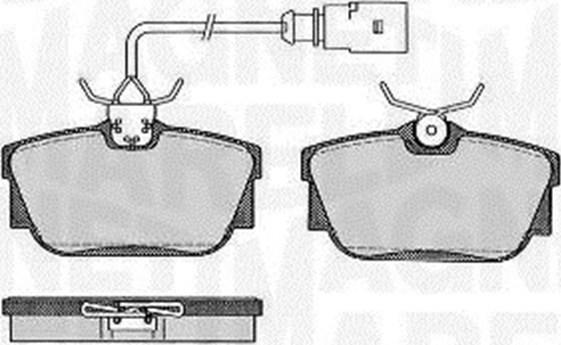 Magneti Marelli 363916060586 - Комплект спирачно феродо, дискови спирачки vvparts.bg