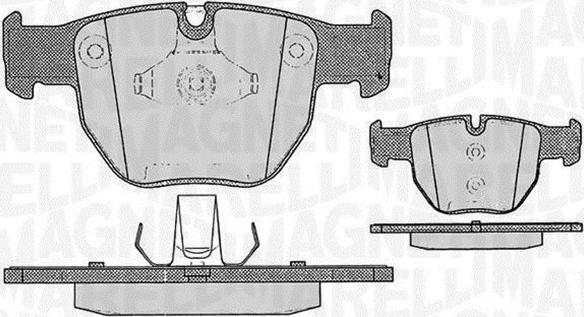 Magneti Marelli 363916060580 - Комплект спирачно феродо, дискови спирачки vvparts.bg