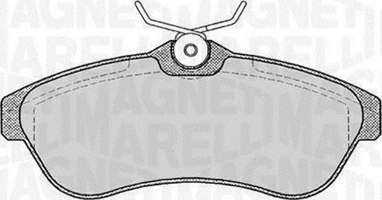 Magneti Marelli 363916060587 - Комплект спирачно феродо, дискови спирачки vvparts.bg