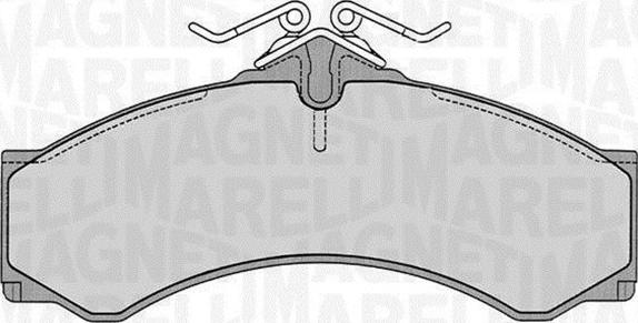 Magneti Marelli 363916060524 - Комплект спирачно феродо, дискови спирачки vvparts.bg