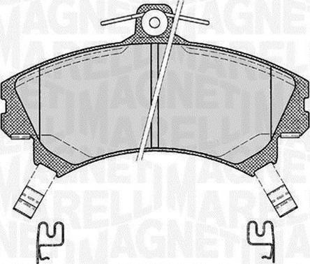 Magneti Marelli 363916060521 - Комплект спирачно феродо, дискови спирачки vvparts.bg