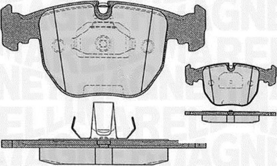 Magneti Marelli 363916060579 - Комплект спирачно феродо, дискови спирачки vvparts.bg