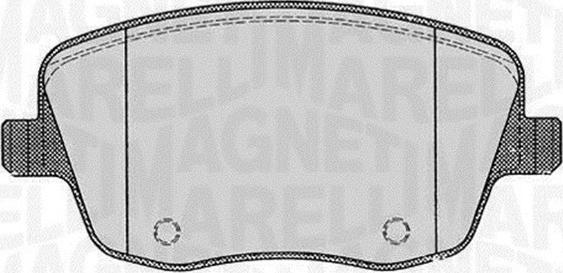 Magneti Marelli 363916060575 - Комплект спирачно феродо, дискови спирачки vvparts.bg