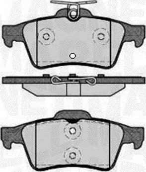 Magneti Marelli 363916060570 - Комплект спирачно феродо, дискови спирачки vvparts.bg