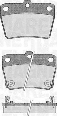 Magneti Marelli 363916060578 - Комплект спирачно феродо, дискови спирачки vvparts.bg