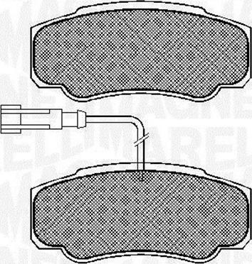 Magneti Marelli 363916060573 - Комплект спирачно феродо, дискови спирачки vvparts.bg