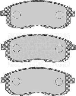 Magneti Marelli 363916060695 - Комплект спирачно феродо, дискови спирачки vvparts.bg