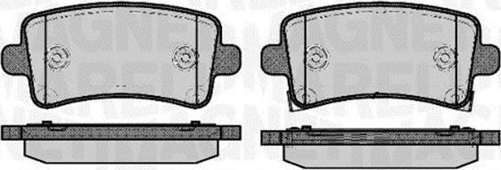 Magneti Marelli 363916060690 - Комплект спирачно феродо, дискови спирачки vvparts.bg