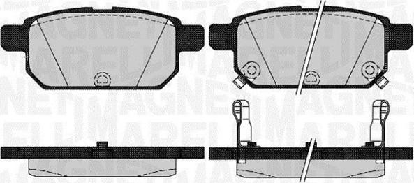 Magneti Marelli 363916060646 - Комплект спирачно феродо, дискови спирачки vvparts.bg