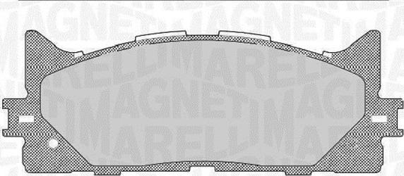 Magneti Marelli 363916060641 - Комплект спирачно феродо, дискови спирачки vvparts.bg