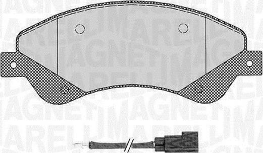 Magneti Marelli 363916060648 - Комплект спирачно феродо, дискови спирачки vvparts.bg