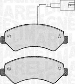 Magneti Marelli 363916060643 - Комплект спирачно феродо, дискови спирачки vvparts.bg